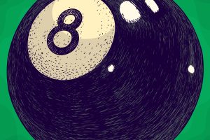 Graphic of an 8 ball